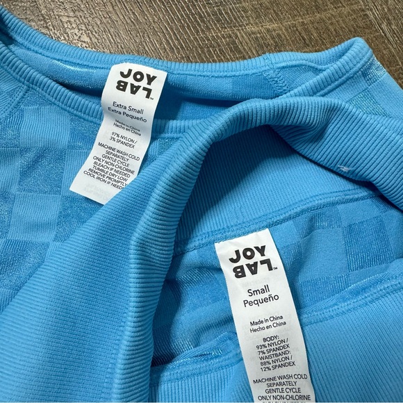 Women's Blue Checkered Short Active set - JoyLab - Picture 2 of 2